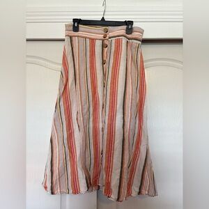 a new day Multicolor Striped A-Line Skirt